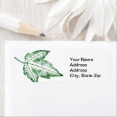 Étiquette Feuilles de la nature Imprimer, feuille d'érable d (En situation)