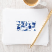 Étiquette Feuilles de l'aquarelle Indigo (En situation)