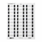 Étiquette Feuilles De Noël Modernes Bleus Et Or (Feuille entière)