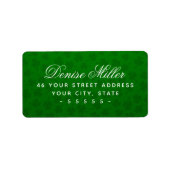 Étiquette Feuilles de trèfle vert jour de la Saint-Patrick c (Devant)