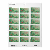 Étiquette Feuilles de vacances (Feuille entière)