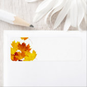 Étiquette Feuilles d'érable (En situation)