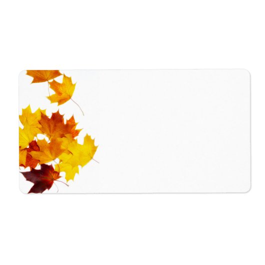 Étiquette Feuilles d'érable (Devant)