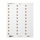 Étiquette Feuilles d'érable multicolores (Feuille entière)