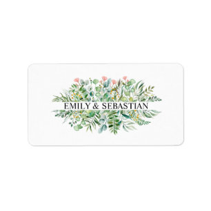 Étiquette Feuilles d'Eucalyptus personnalisées