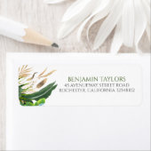 Étiquette Feuilles d'or Exotic Jungle Foliage (En situation)