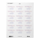 Étiquette Feuilles pastel délicates (Feuille entière)