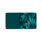 Étiquette Feuilles tropicales dégradées (Devant)