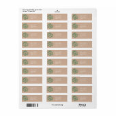 Étiquette Feuilles vertes écologiste vert (Feuille entière)