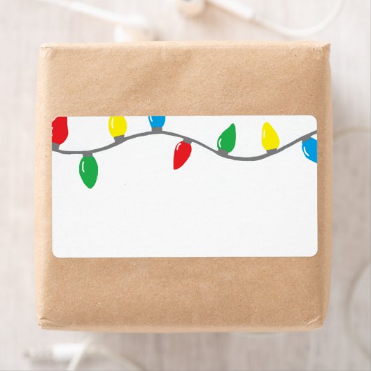 étiquette "Feux de Noël" (En situation)