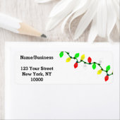 Étiquette Feux de Noël personnalisés (En situation)