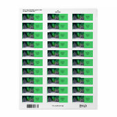 Étiquette Feux nordiques en hiver (Feuille entière)