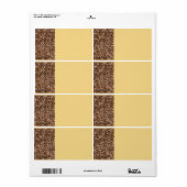 Étiquette Fèves de café (Feuille entière)