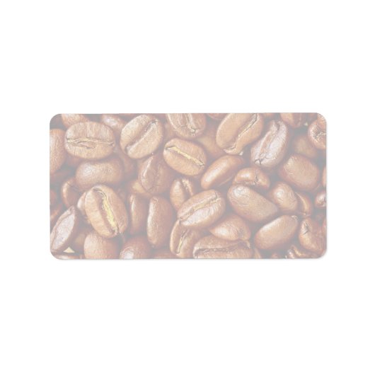 Étiquette Fèves de café (Devant)