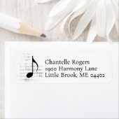 Étiquette Fiche musicale Musicien Chanteur Adresse (En situation)