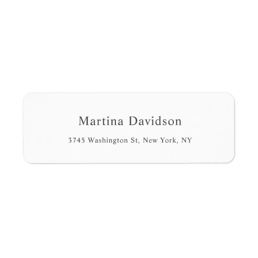 Étiquette Fiches classiques créatives originales de (Devant)