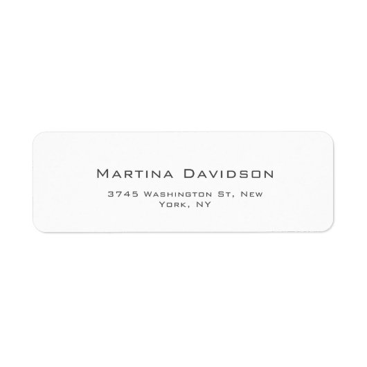 Étiquette Fiches classiques créatives originales de (Devant)