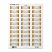 Étiquette Field of Wheat, Golden Grains (Feuille entière)