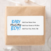 Étiquette Fier Maman Bébé Garçon Cadeaux (En situation)