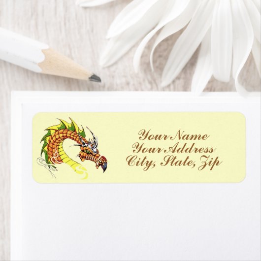 Étiquette Fierce Dragon (En situation)