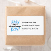 Étiquette Fière Grand Grand Grand Mamie Bébé Cadeaux Garçon (En situation)