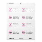 Étiquette Fière grand grand grand-mère bébé cadeaux de fille (Feuille entière)