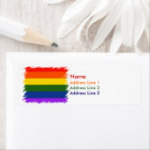 Étiquette Fierté arc-en-ciel (En situation)