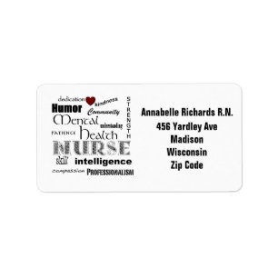 Étiquette Fierté psychiatrique d'infirmière+Personnalisez