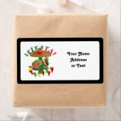 Étiquette Fiesta Cactus avec Sombrero & Guitare (En situation)