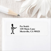 Étiquette Figure de bâton guitariste (En situation)