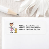 Étiquette Figure de bâton vétérinaire (En situation)