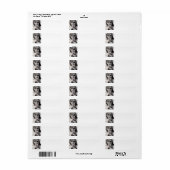 Étiquette Fille 1 (Feuille entière)