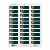 Étiquette Fille avec chat de Renoir (Feuille entière)