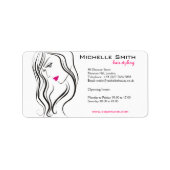 Étiquette Fille avec l'icône de marquage à chaud de (Devant)