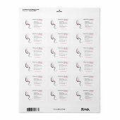 Étiquette Fille avec l'icône de marquage à chaud de (Feuille entière)