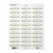 Étiquette Fille Blush Rose Rustique Floral Farmhouse Pays (Feuille entière)