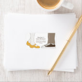 Étiquette Fille Chaussures et Baskets Mariage illustré (En situation)