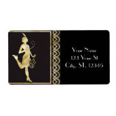 Étiquette Fille Flapper des années 1920 Thunder_Cove (Devant)