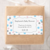 Étiquette Fille garçon jumeaux / genre révéler la bouteille (En situation)