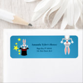 Étiquette Fille magicien Spectacle Anniversaire (En situation)