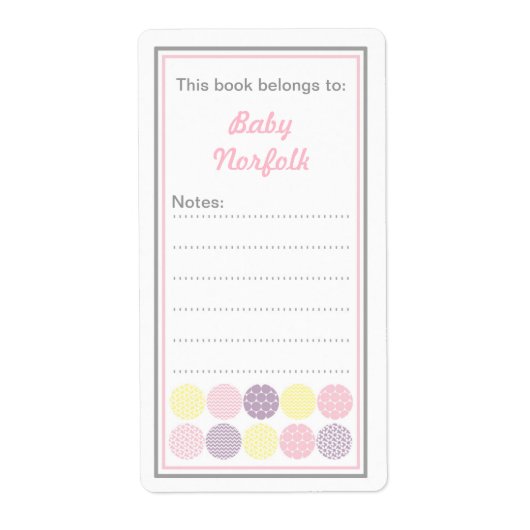 Étiquette Fille - Plaques de démarrage modernes avec zone de (Devant)