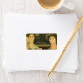 Étiquette Filles de la révolution par Grant Wood (En situation)