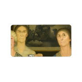 Étiquette Filles de la révolution par Grant Wood (Devant)