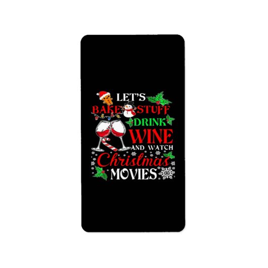 Étiquette Film de Noël (Devant)