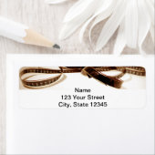 Étiquette Film Reel dans Sepia Tones Arrière - plan (En situation)