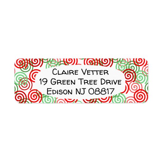 Étiquette Fils de Noël (Devant)