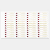 Étiquette fin de chiche rouge maison (Feuille)