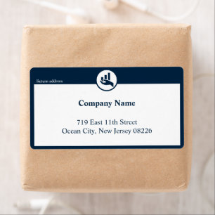 Étiquette Financial Planner Small Company Custom Text & Logo