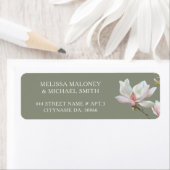 Étiquette Fine Art Magnolia Flowers | Wedding (En situation)