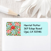 Étiquette Fine mignon Cool Girl Retro Floral Mode (En situation)